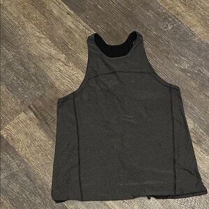 Gray Sleeveless Athletic Tank Top